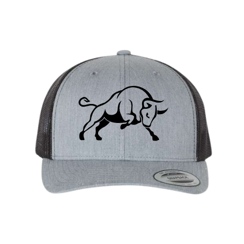 Bull - Gris chiné & Mesh Noir - Logo Noir