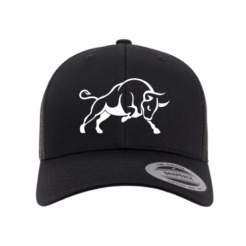 Bull - Noir & Mesh Noir - Logo Blanc